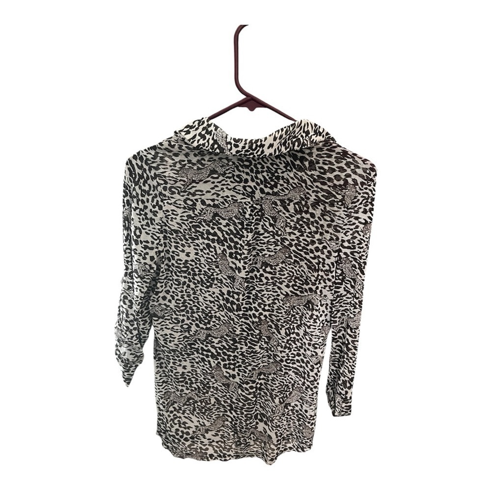 French Laundry Animal Print Blouse - Picture 2 of 3